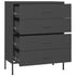 Lady Jillian -  Chest of Drawers Anthracite 80x35x101,5 cm Steel